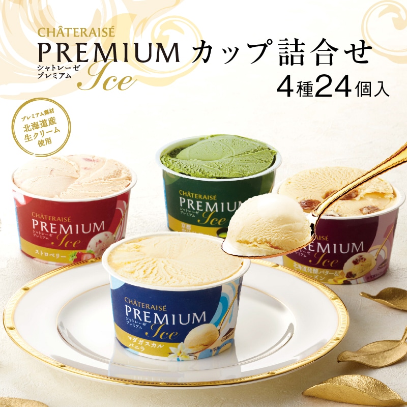 【通販】CHATERAISE PREMIUMカップ4種24個入詰合せ(ドライアイス付き)